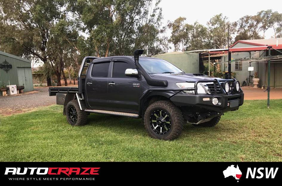 TOYOTA HILUX N70 4WD MO970 GLOSS BLACK MACHINED FACE